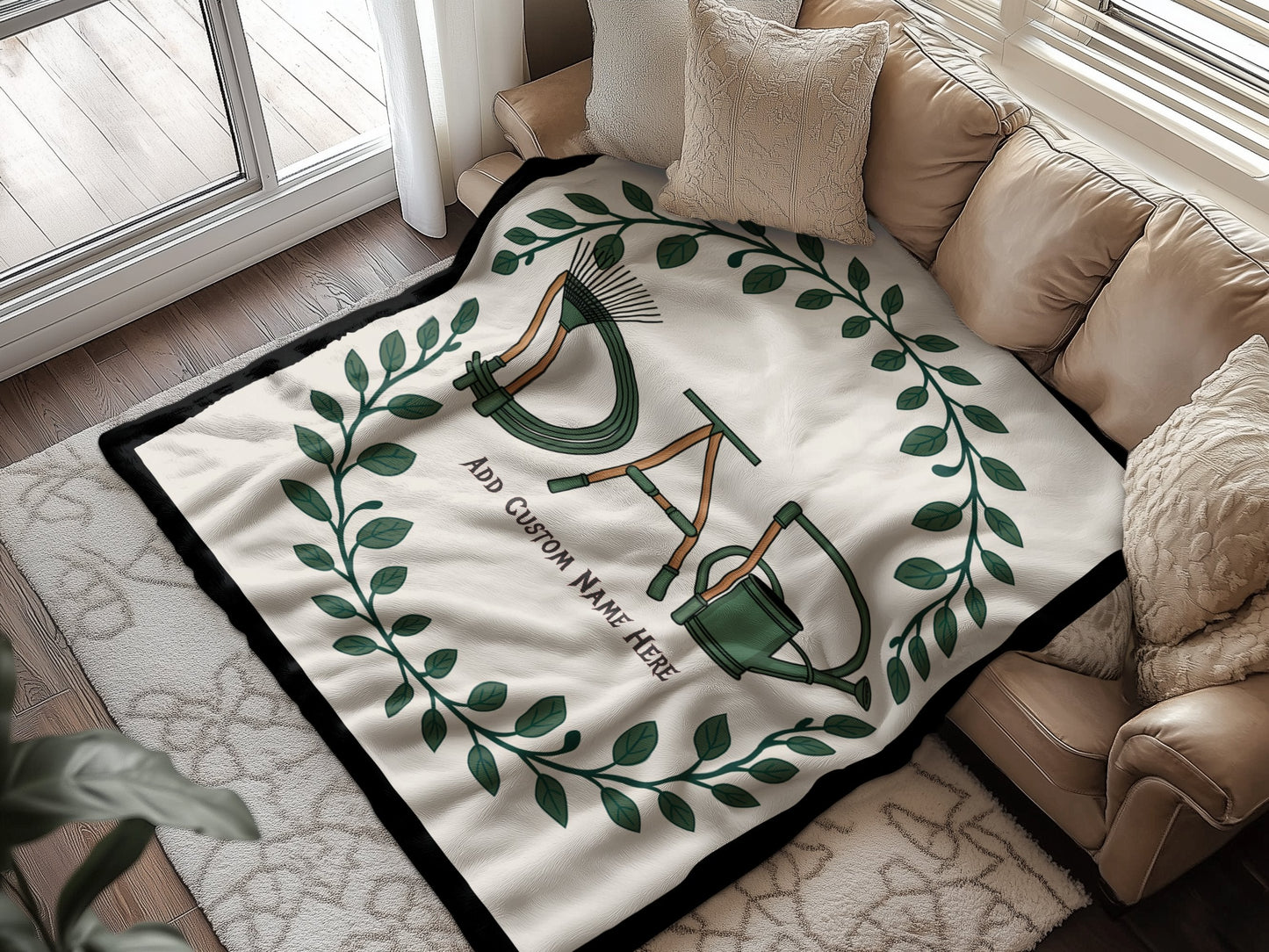 Personalized Dad Gift Blanket with Optional Custom Name product type