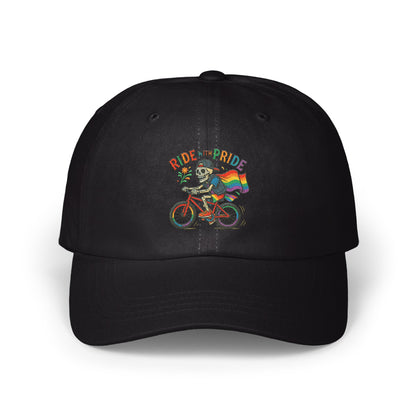 Ride the Pride Skeleton on Bicycle Hat product