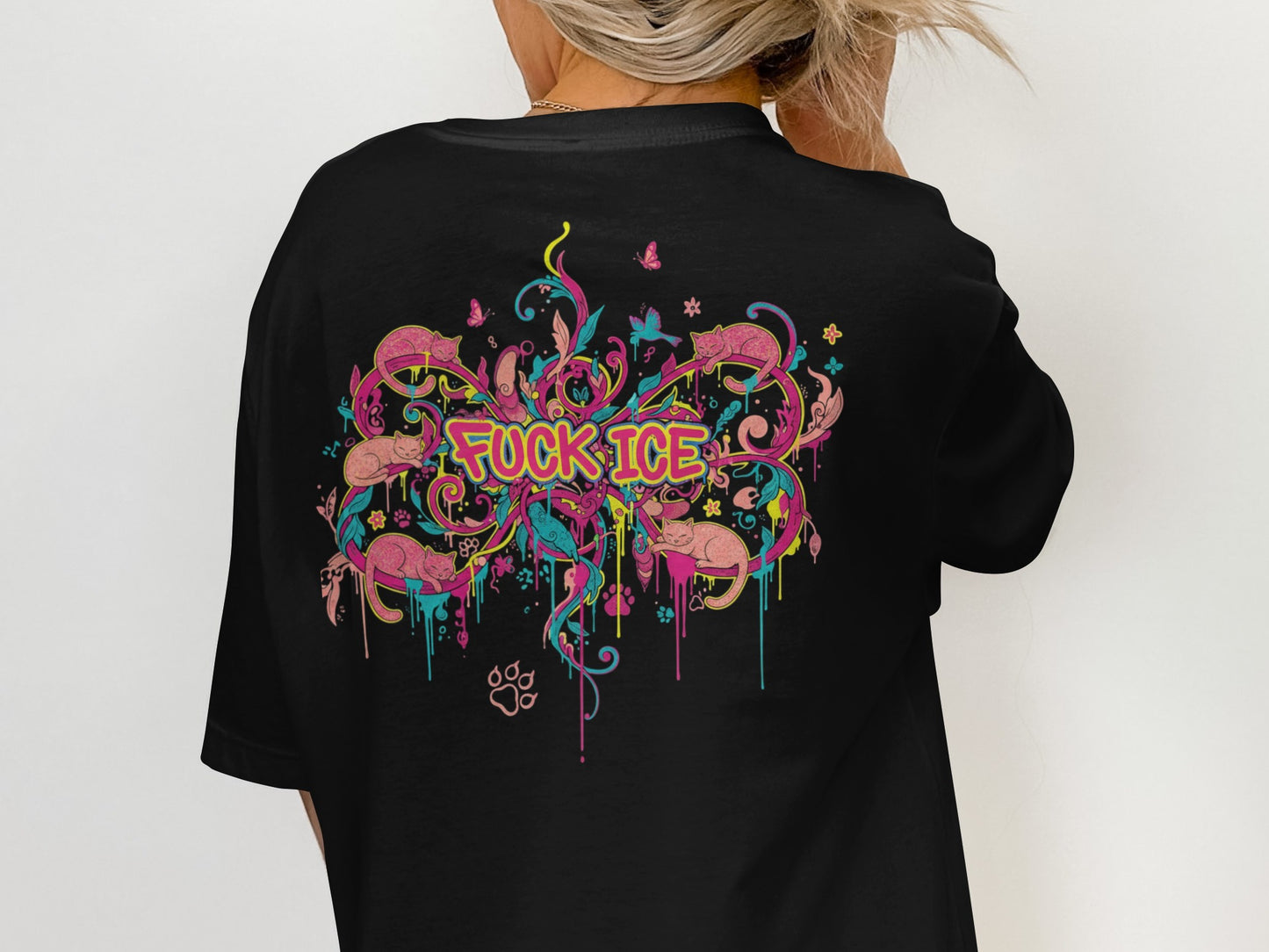 Artistic and Bold Colorful Adult Graphic T-Shirt