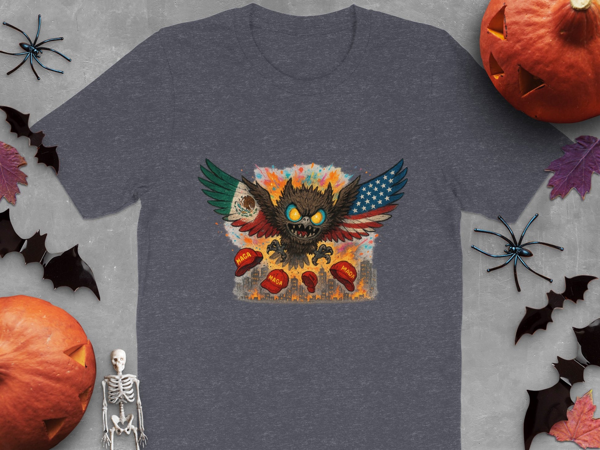 Halloween Themed Angry Owl Graphic T-shirt product