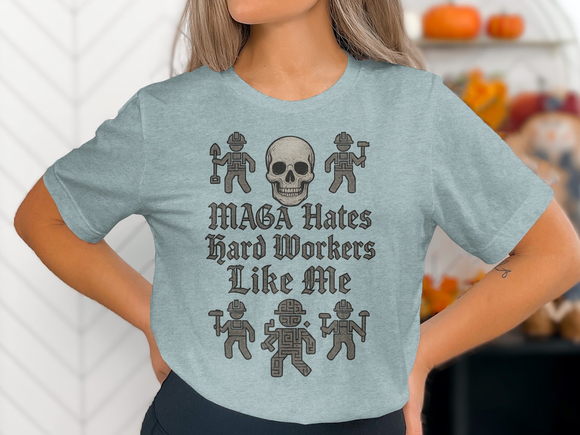 MAGA Hates Hard Workers Like Me Graphic Shirt