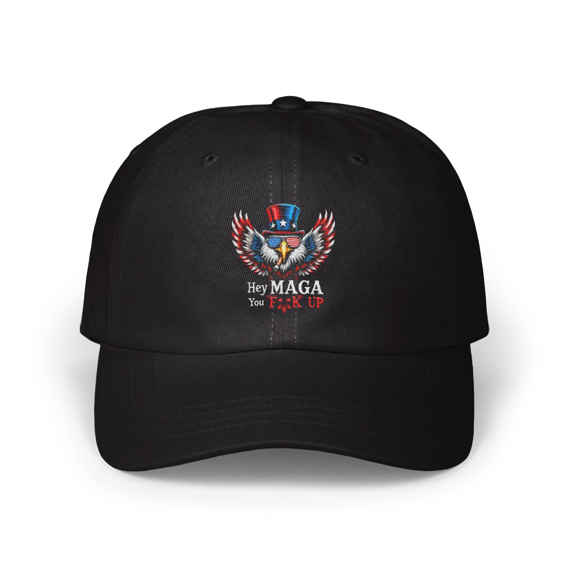 Hey MAGA You Fuck Up Embroidered Hat product