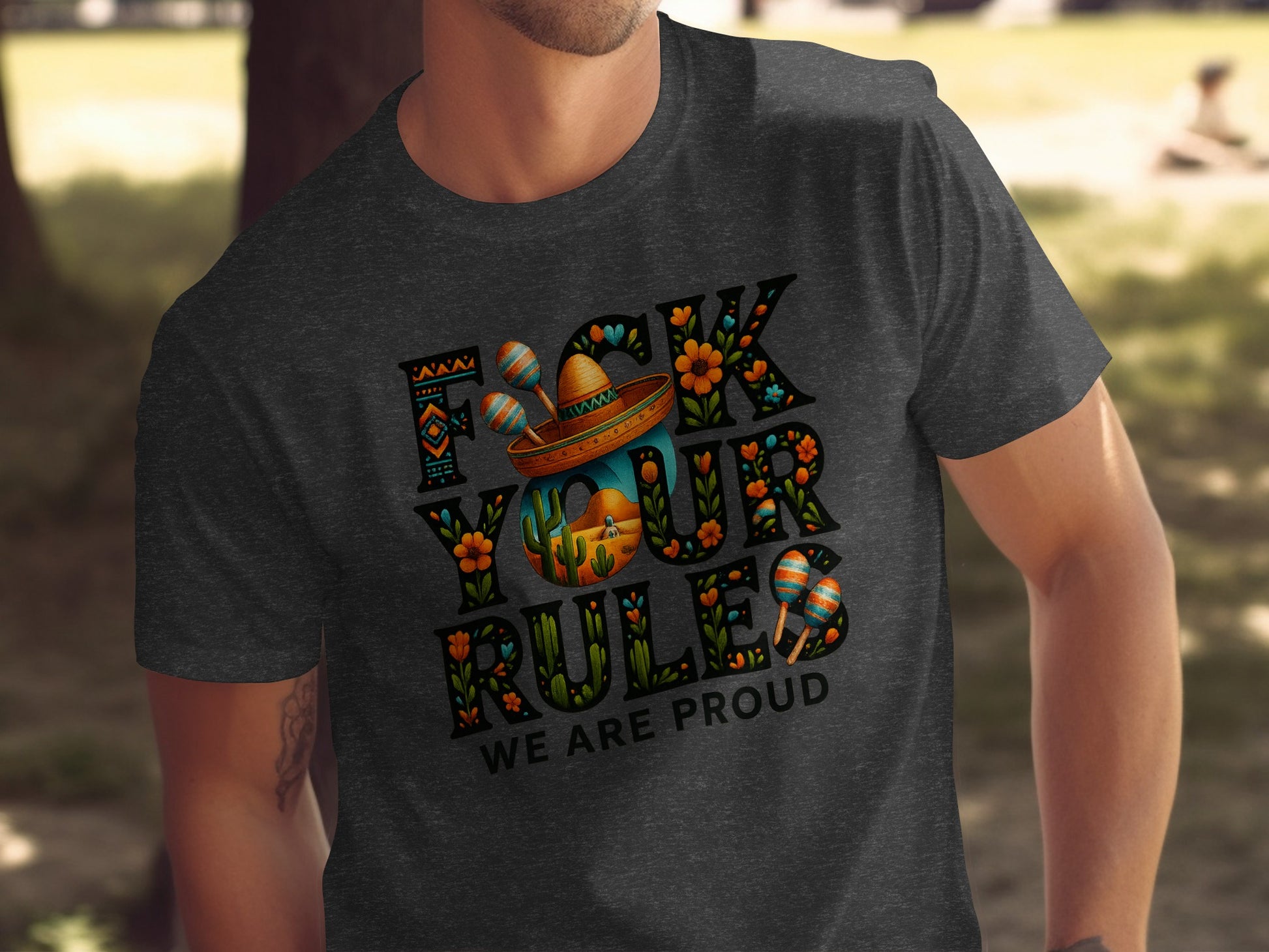 Colorful Graphic Statement Tee shirt product