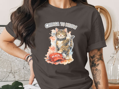 Chinga Tu Meow Cat MAGA Hat Winking Cat product type