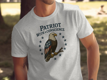 Patriot With a Conscience Graphic T-shirt product