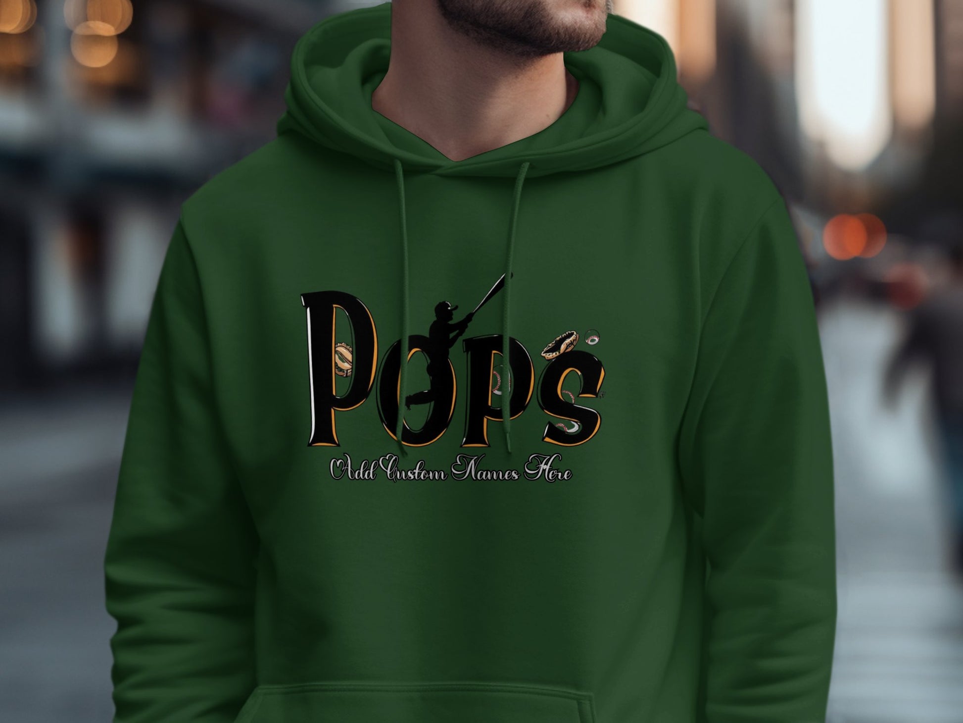 Personalized Pop's Hoodie with Custom Names Product