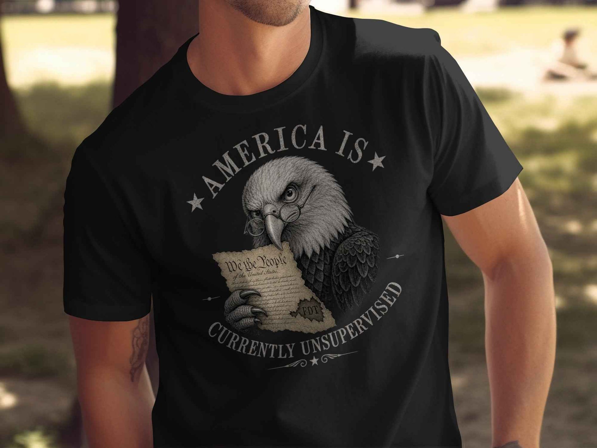 Unsupervised Observer Eagle T-Shirt