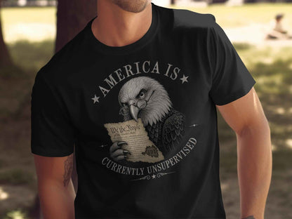 Unsupervised Observer Eagle T-Shirt