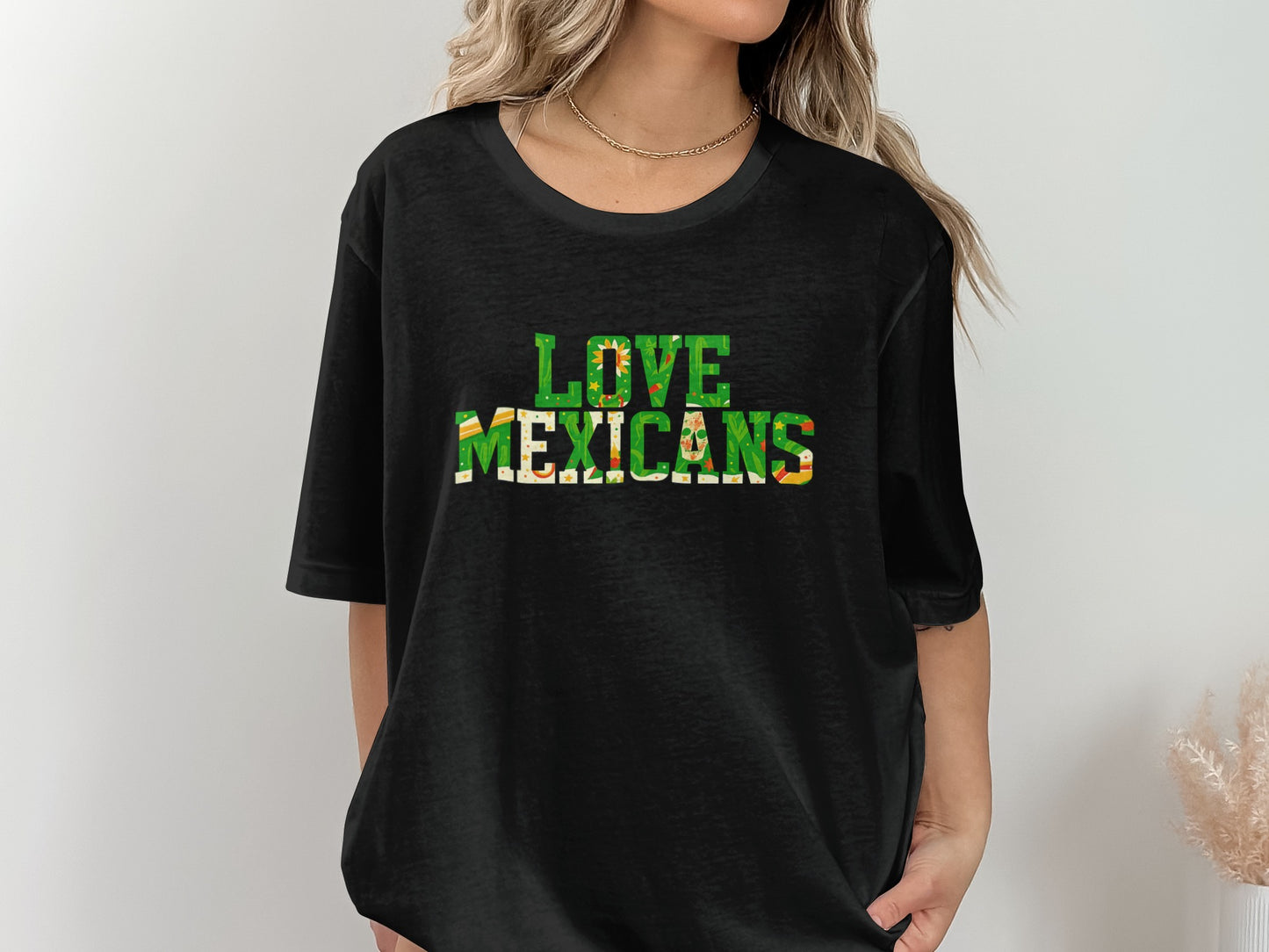 Love Mexicans Graphic Printed Black Shirt product