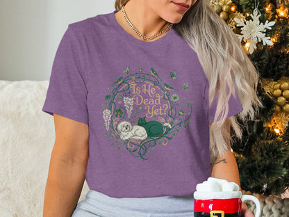 Is He Dead Yet Cute Sloth Graphic Tee Shirt