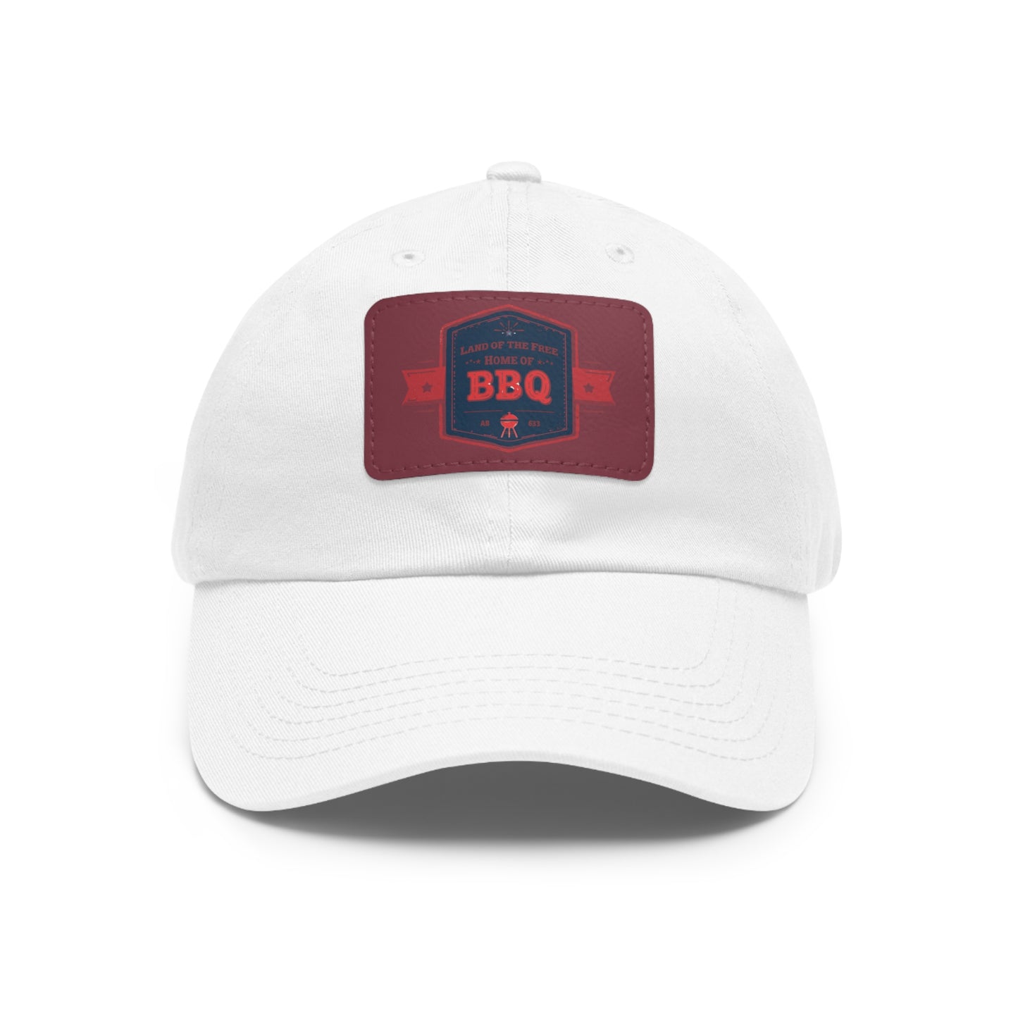 BBQ Dad Hat with Leather Patch - Perfect Gift for Grill Enthusiasts