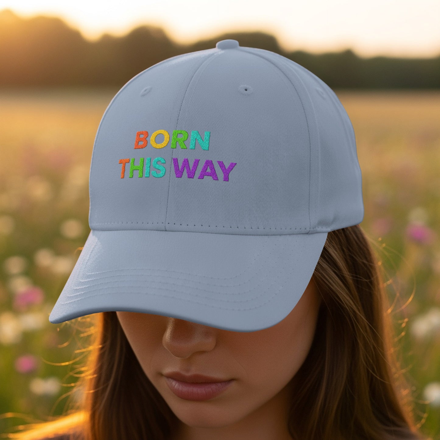 Born This Way Embroidered Casual Baseball Cap product