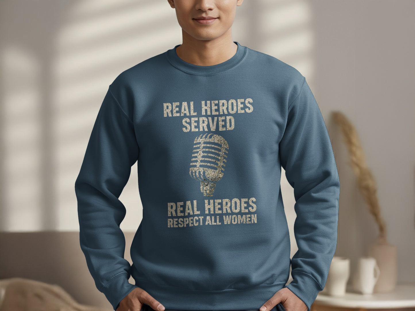 Real Heroes Served Respect All Women Sweatshirt product