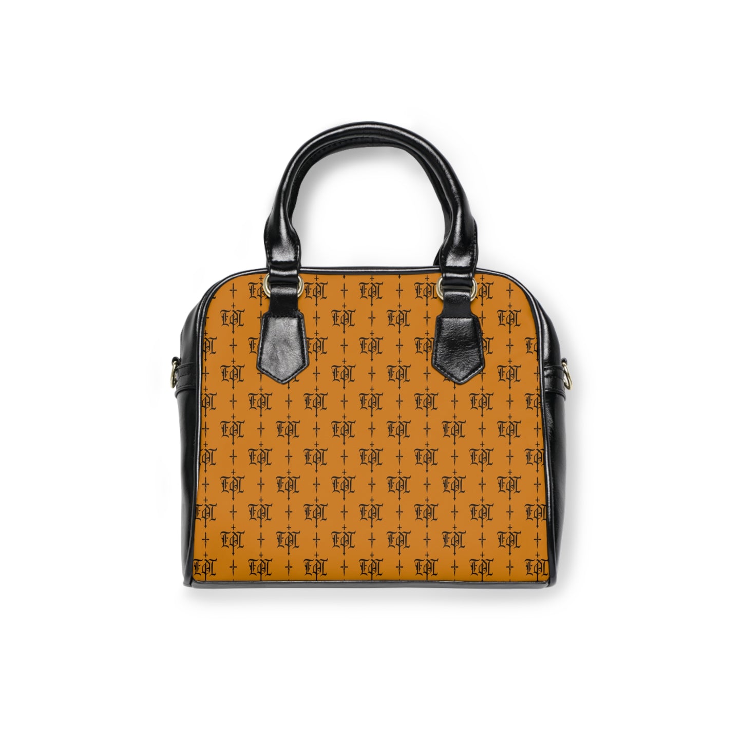 FDT Blue Purse Woke Anti Trump Liberal Purse |Monogram Grey Shoulder Handbag — Elegant Patterned Satchel Purse