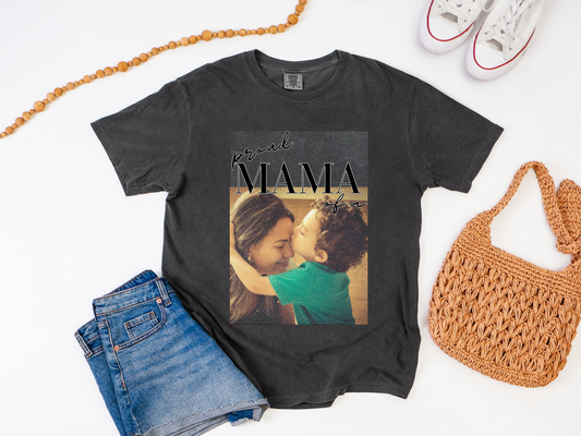 Custom Shirt Abuela, Comfort Colors Personlized Mom Shirt, Grandma, Dad, Sister, Brother, In Law Tee, Unisex Garment-Dyed T-shirt