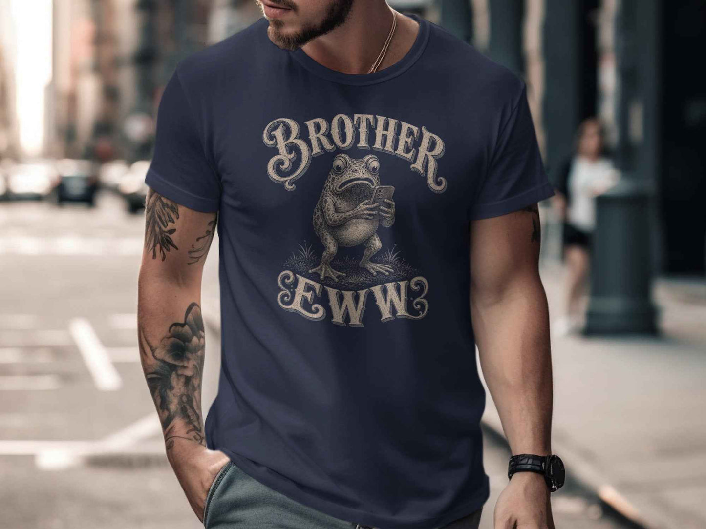 The 'Brother Eww' Grumpy Frog T-Shirt