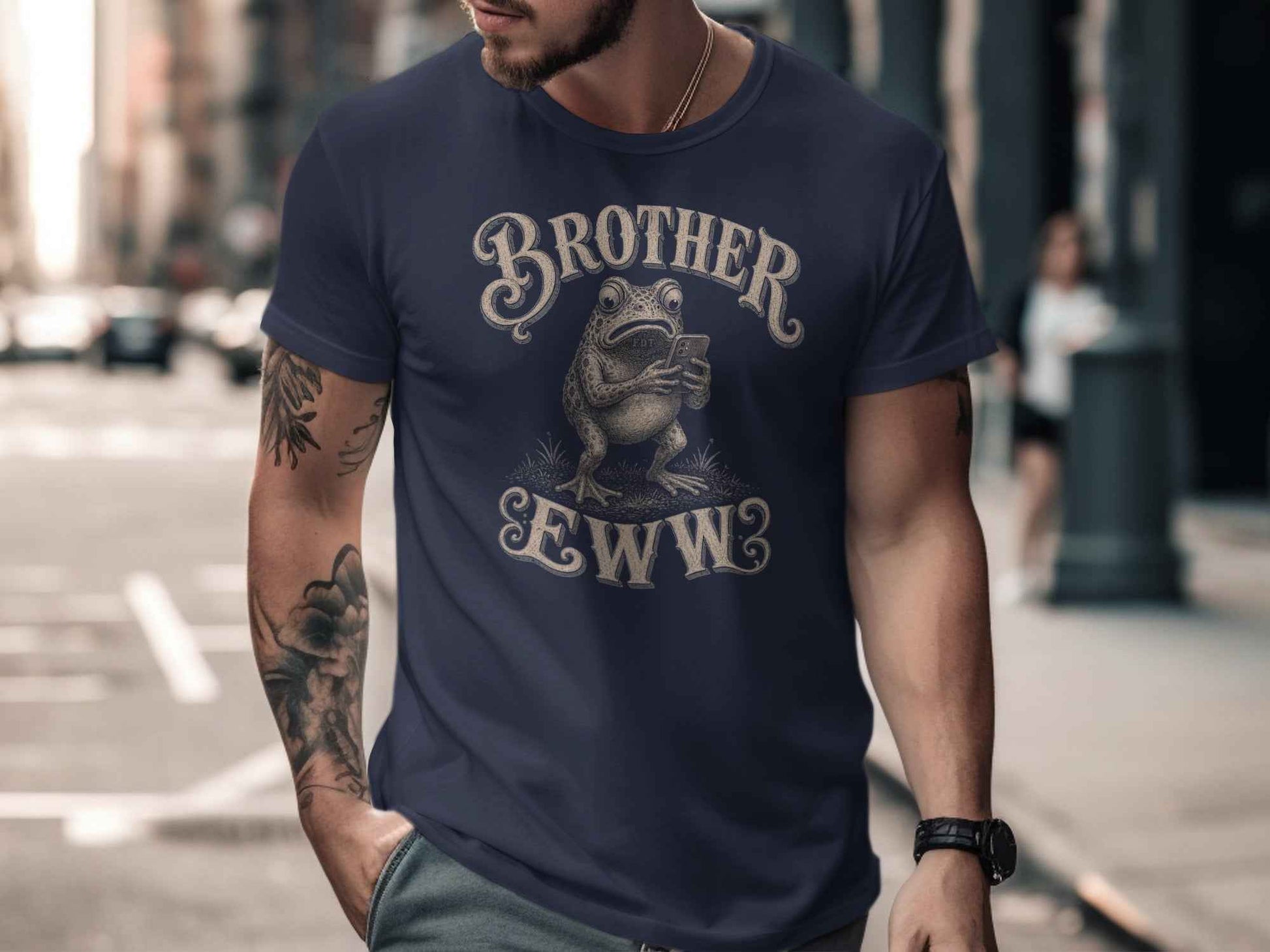 The 'Brother Eww' Grumpy Frog T-Shirt