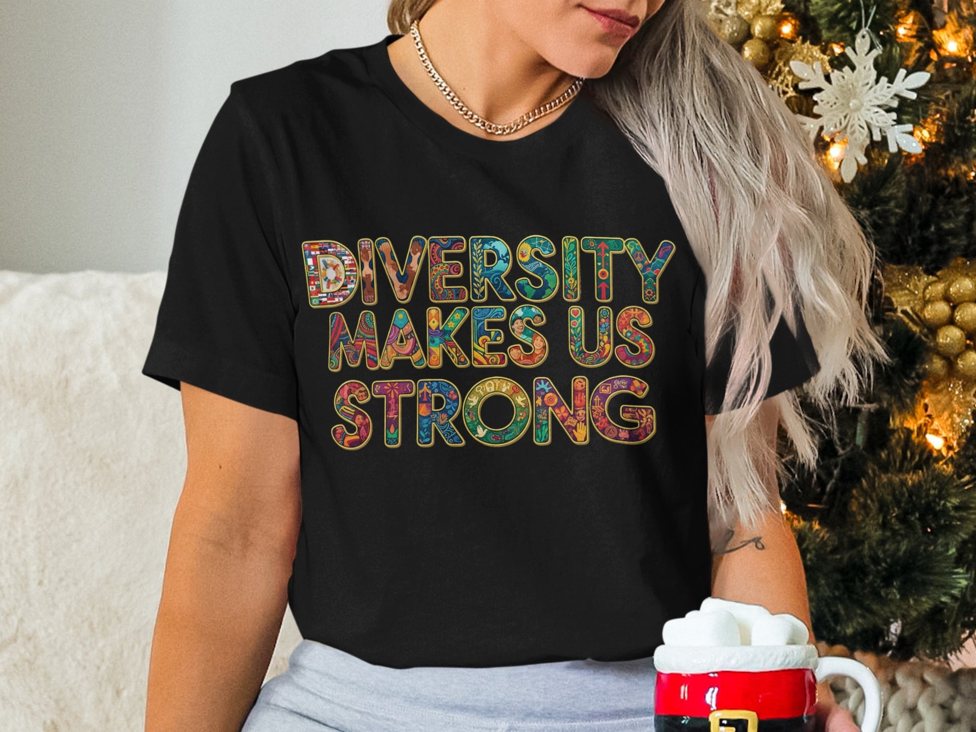 Diversity Makes Us Strong Graphic T-Shirt