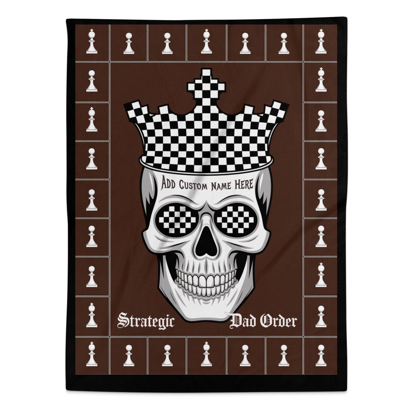 Strategic Dad Order Skull Chessboard Design Decorative product