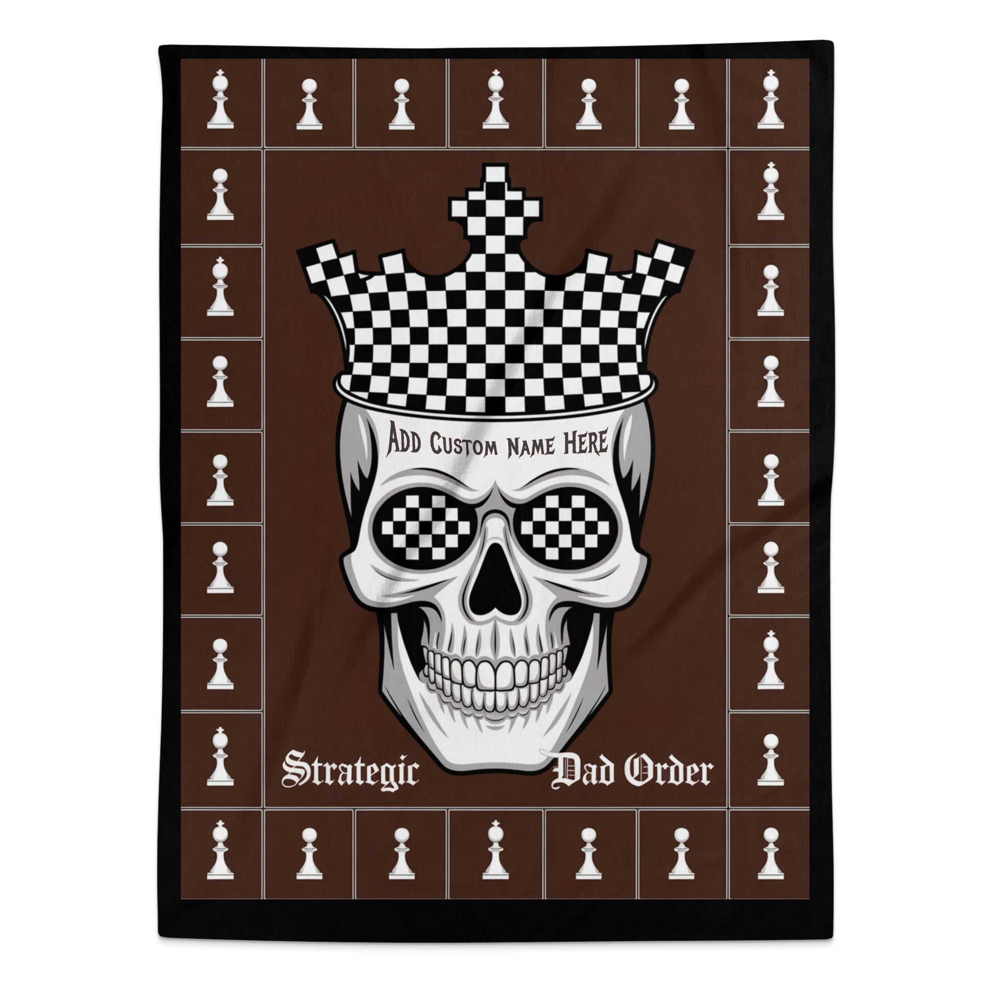 Strategic Dad Order Skull Chessboard Design Decorative product