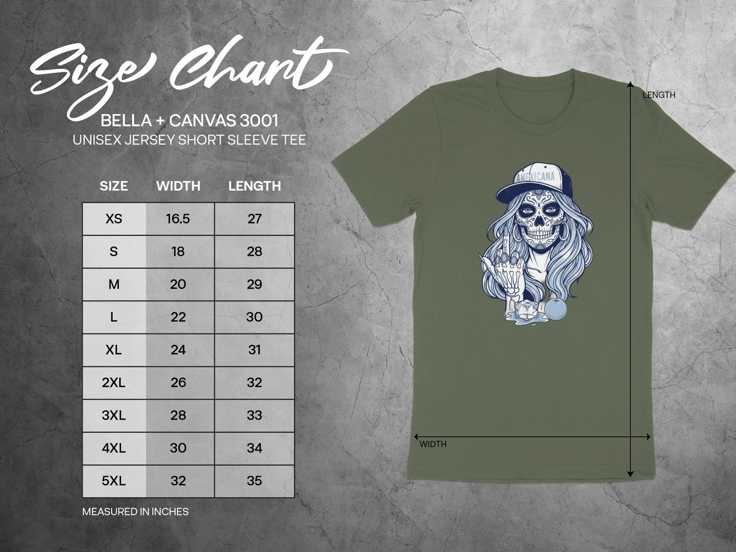 Day of the Dead Inspired Graphic Short Sleeve Tee