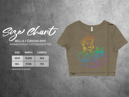 Vintage Style Colorful Women's Crop Tee product