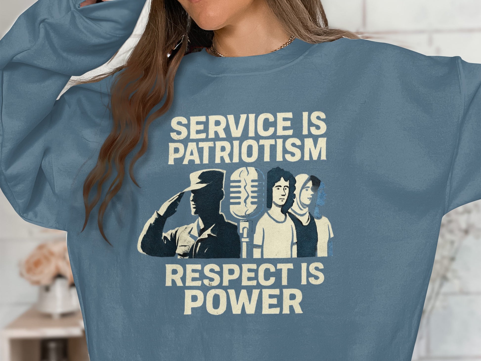 Service Is Patriotism Respect Is Power product type
