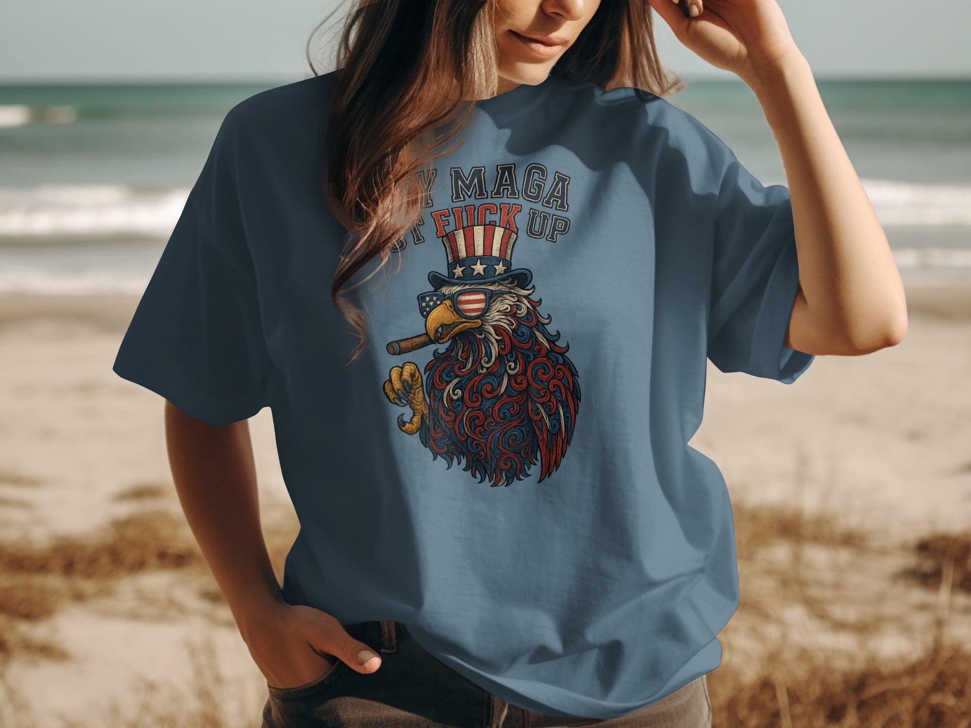 Funny Rooster Graphic Vintage Style T-Shirt product