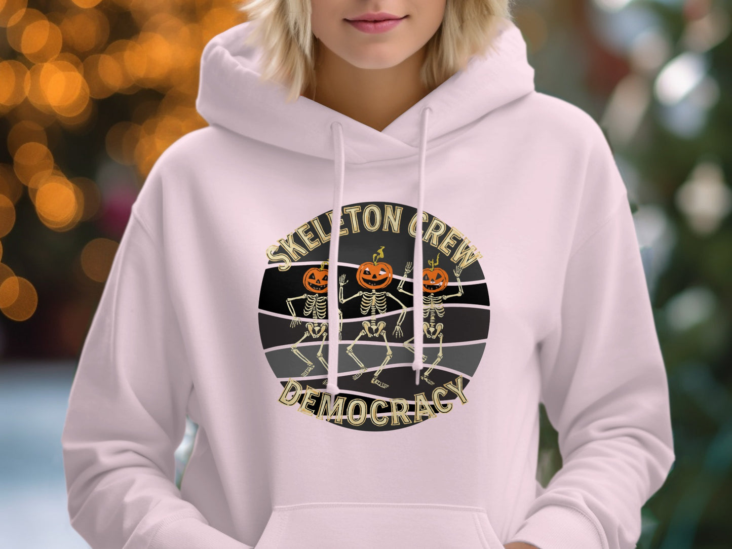 Skeleton Crew Democracy Hoodie For Halloween product
