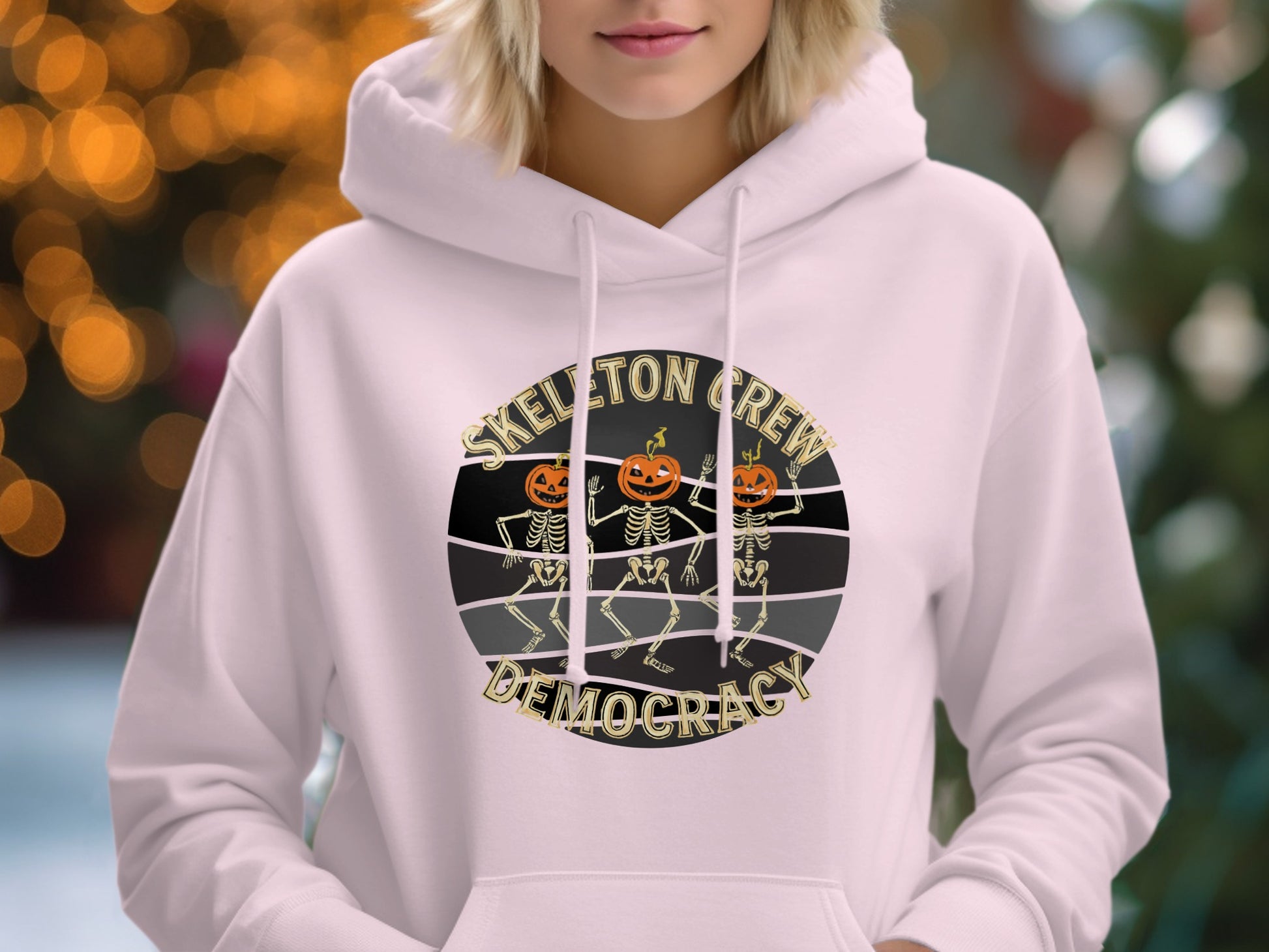 Skeleton Crew Democracy Hoodie For Halloween product