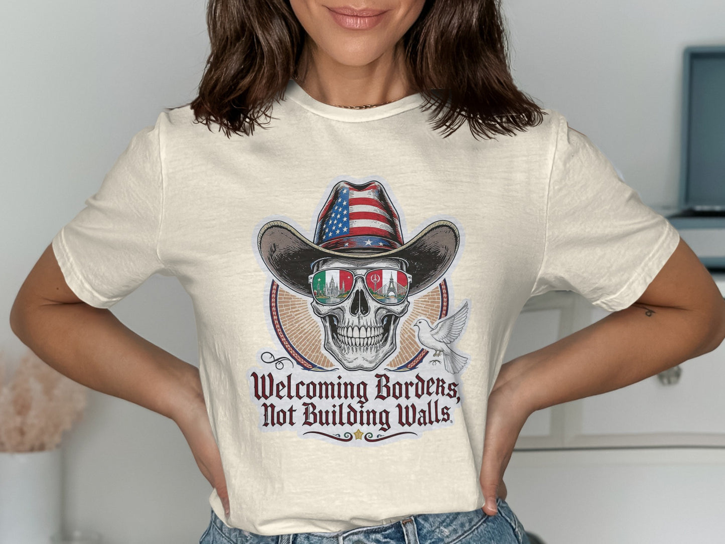Welcoming Borders Not Building Walls T-Shirt product type