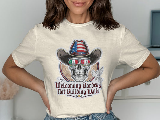 Welcoming Borders Not Building Walls T-Shirt product type