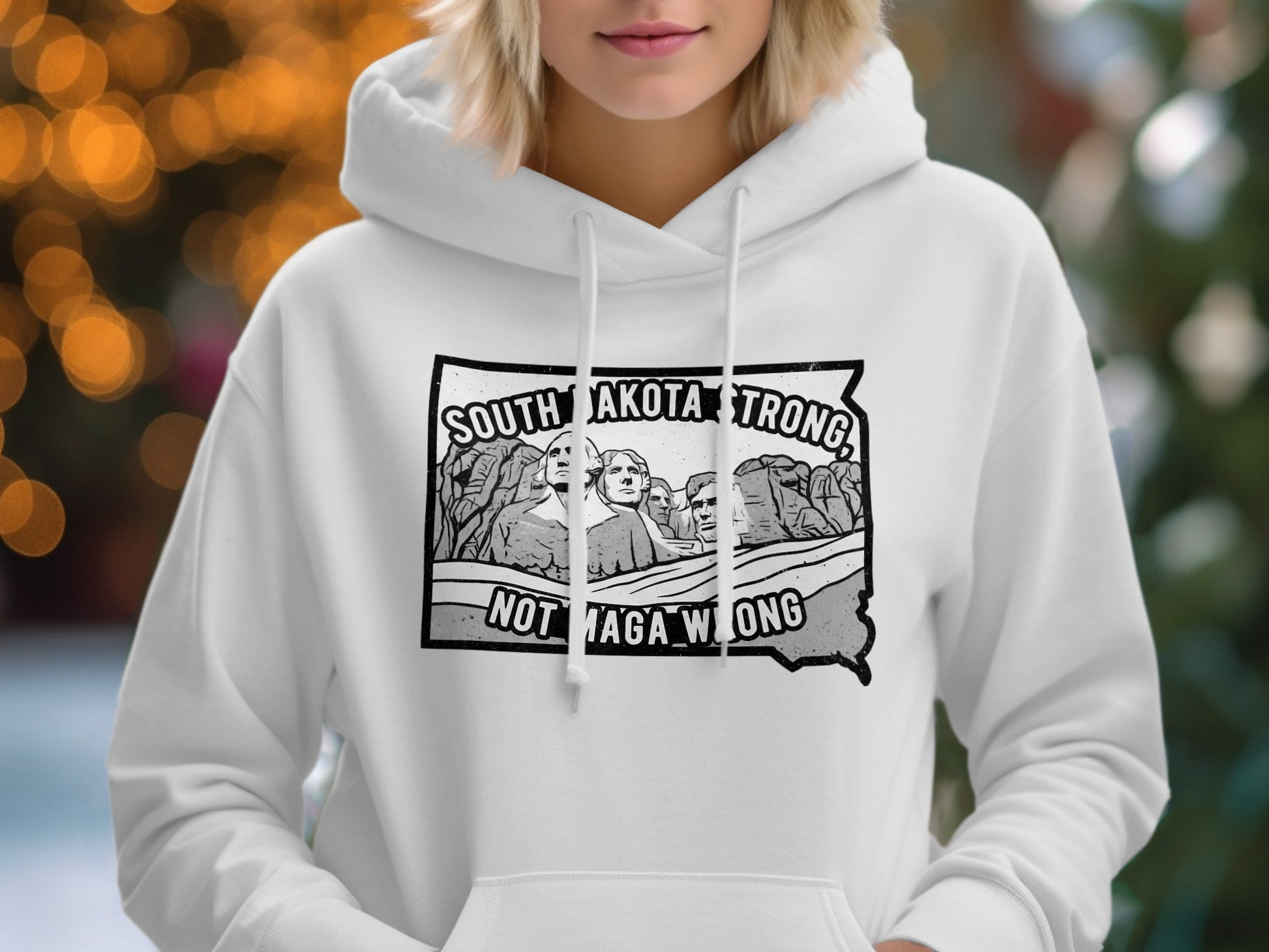 South Dakota Strong Not Maga Wrong Hoodie product