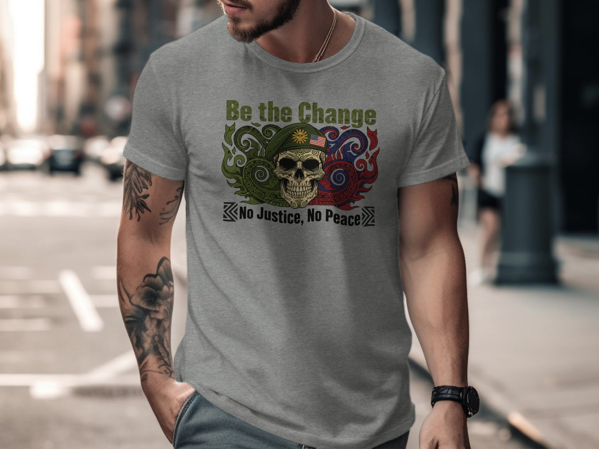Be the Change No Justice No Peace T-shirt