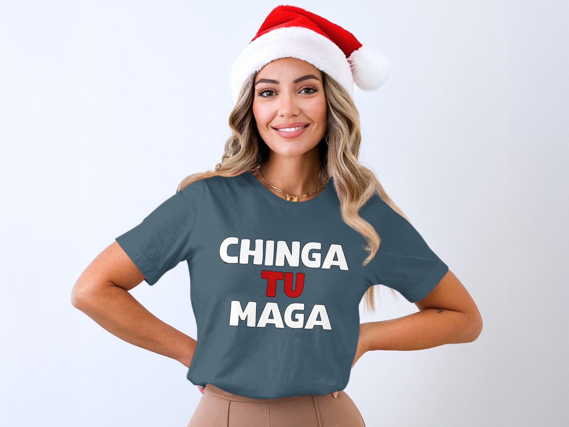 Chinga Tu Maga Christmas Holiday Gift T-shirt