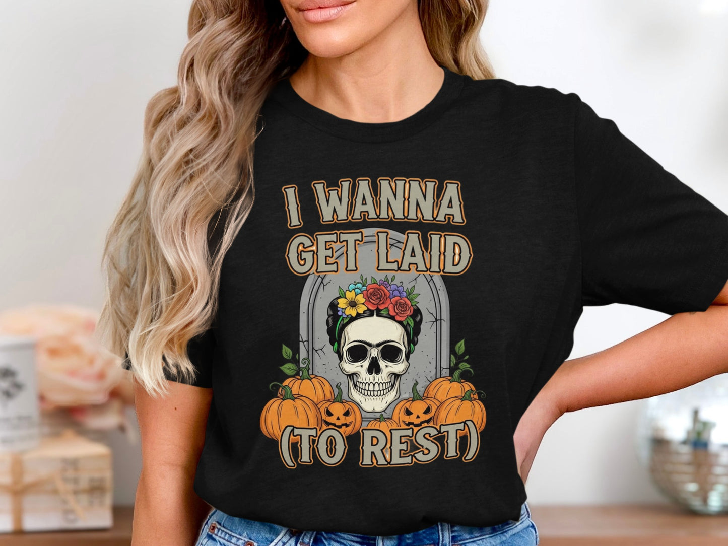 I Wanna Get Laid To Rest Halloween T-shirt product type