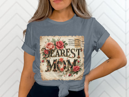Dearest Mom Vintage Postcard Styled Graphic Tee product