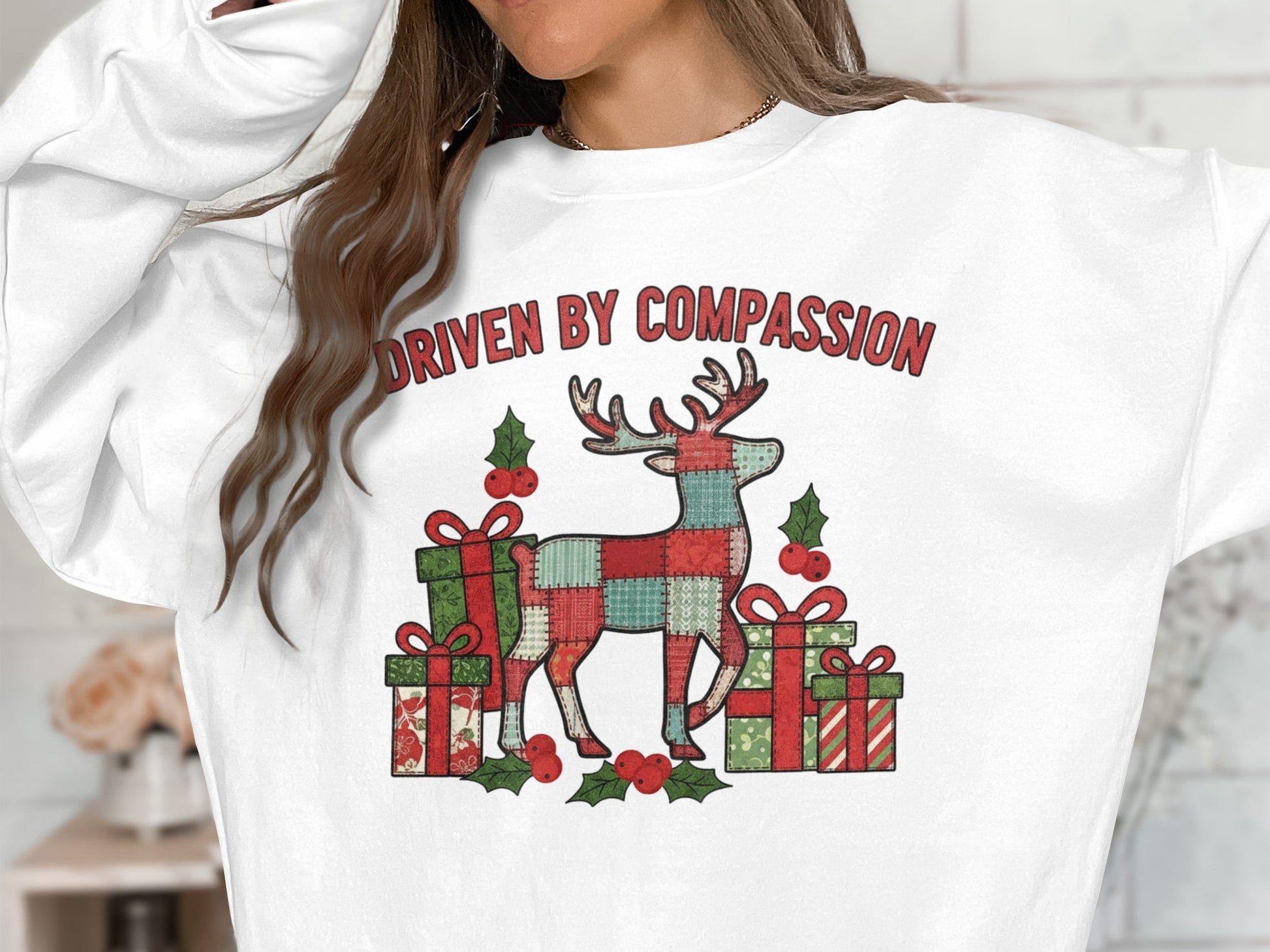 Driven by Compassion Christmas Sweatshirt