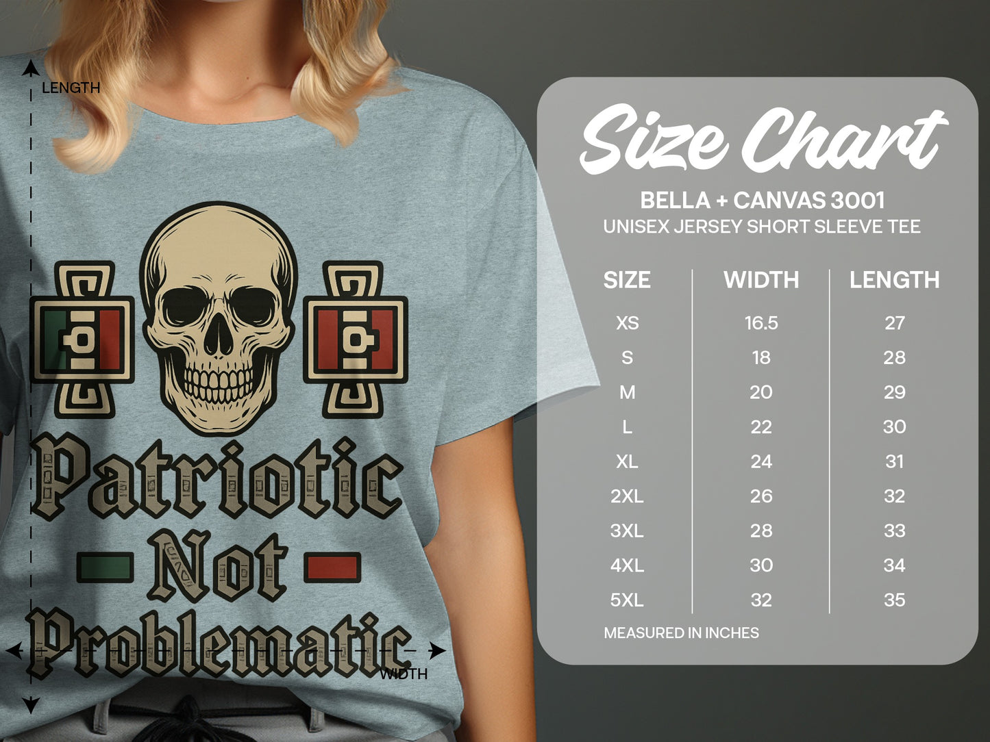 Patriotic Not Problematic graphic tee