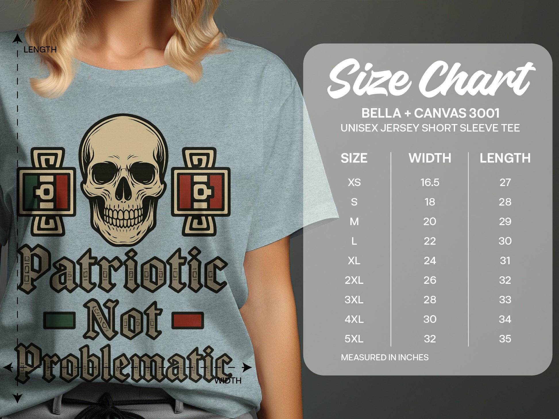 Patriotic Not Problematic graphic tee