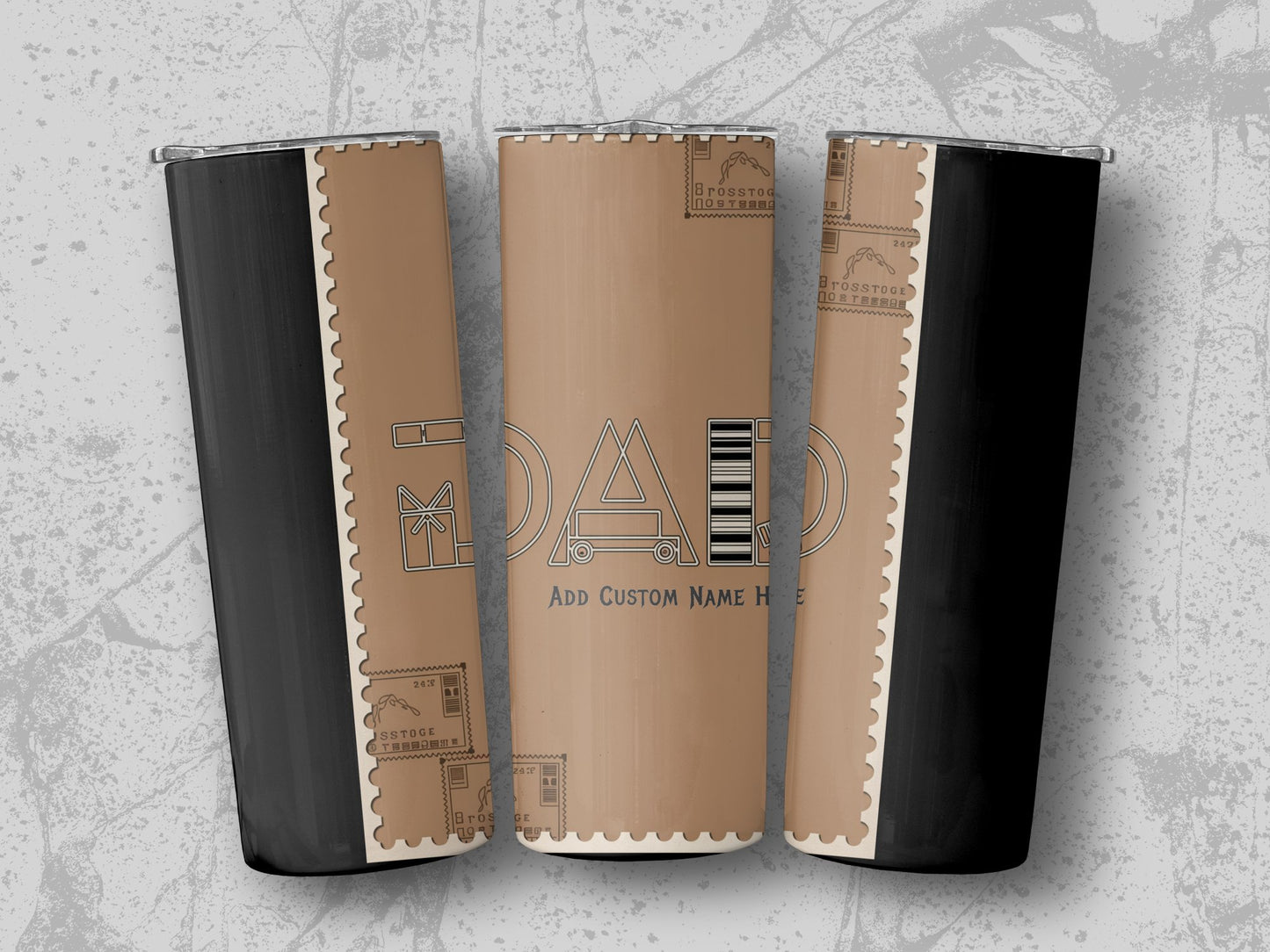 Personalized Dad Tumbler with Custom Name Travel Cup product