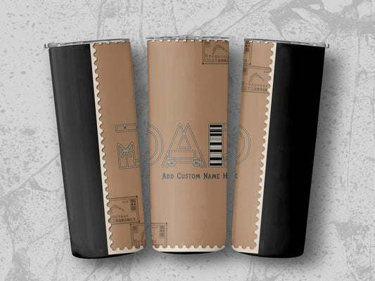 Personalized Dad Tumbler with Custom Name Travel Cup product