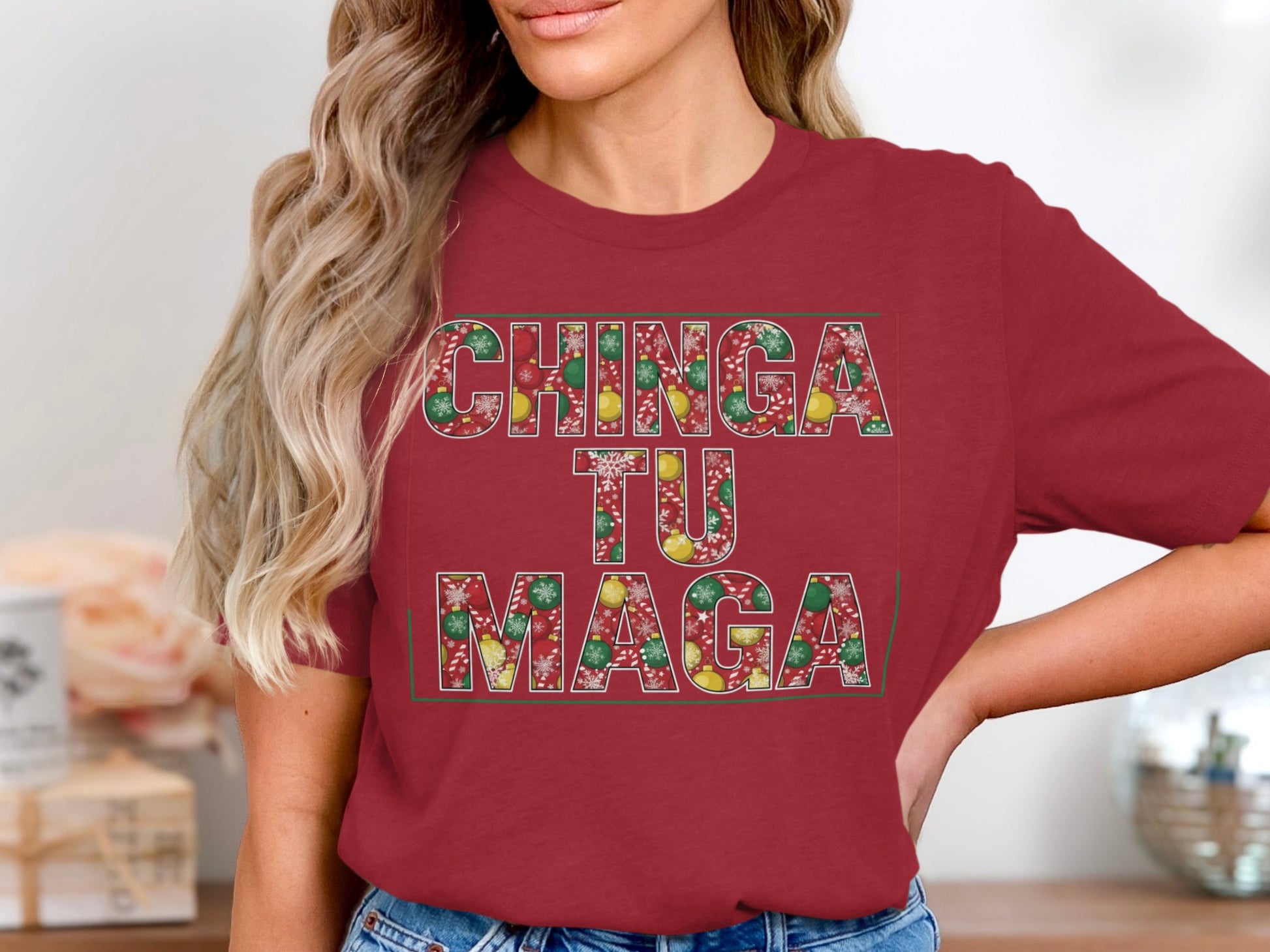 Festive Chinga Tu Maga Graphic Tee for Everyday Style