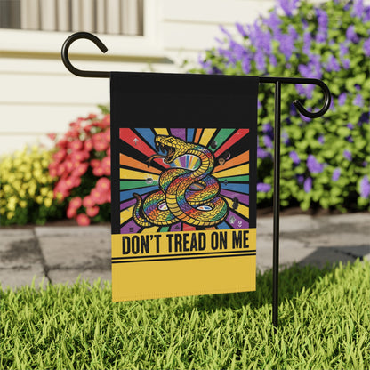 Colorful Don't Tread On Me Garden Flag product
