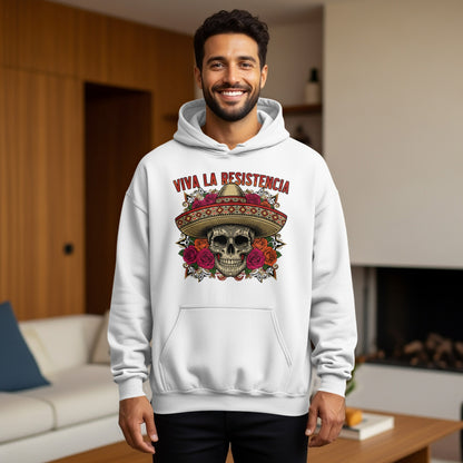Viva La Resistencia Skull Hoodie for Casual Wear