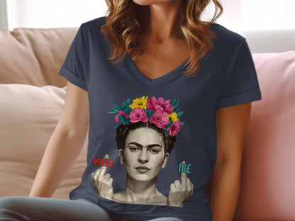 Artistic Frida Kahlo Portrait Graphic T-Shirt