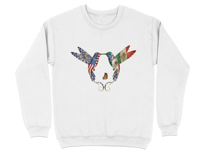 Hummingbirds Colorful Art Design Sweatshirt Apparel