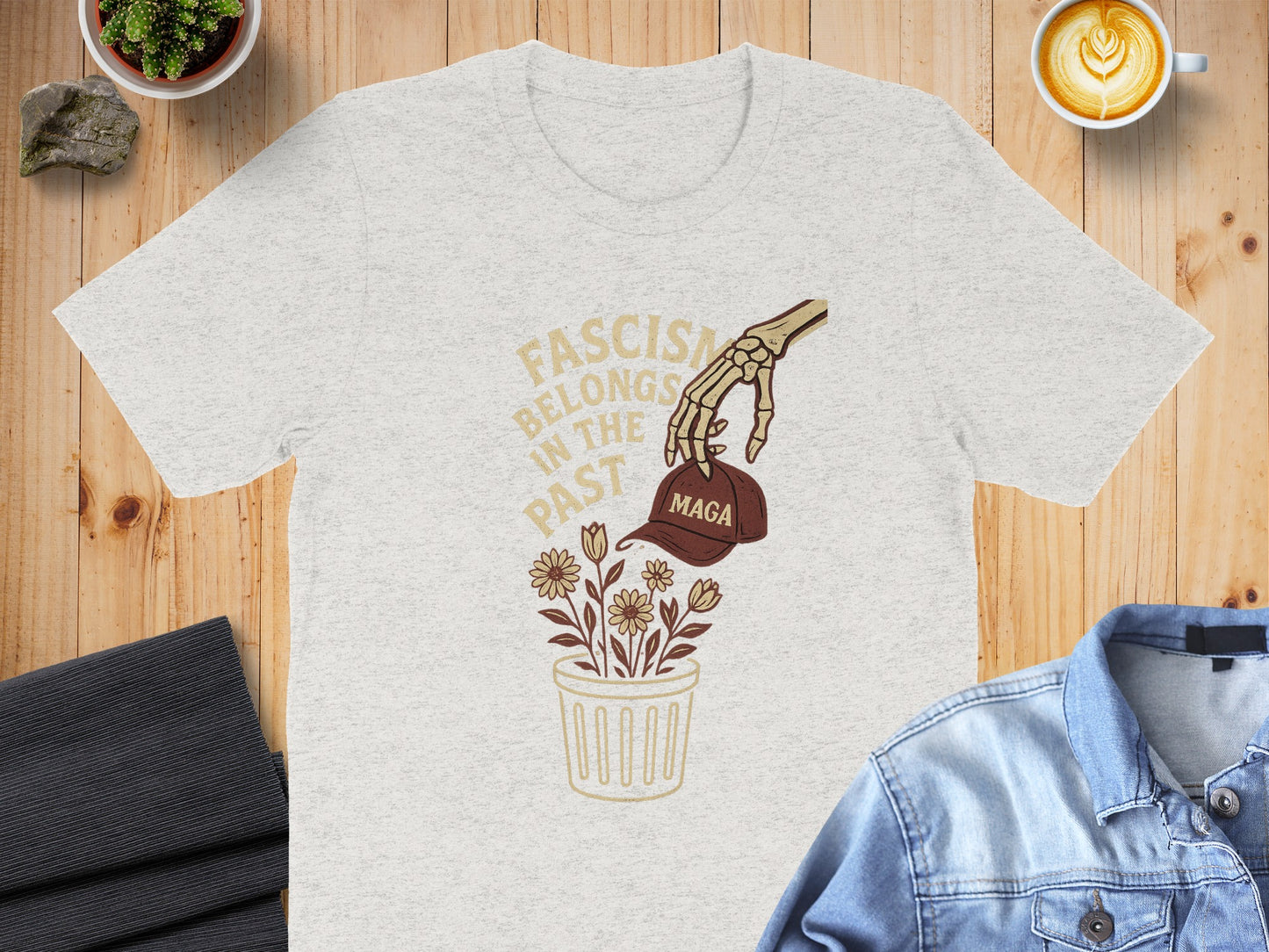 Fascism Belongs in the Past Design T-shirt product