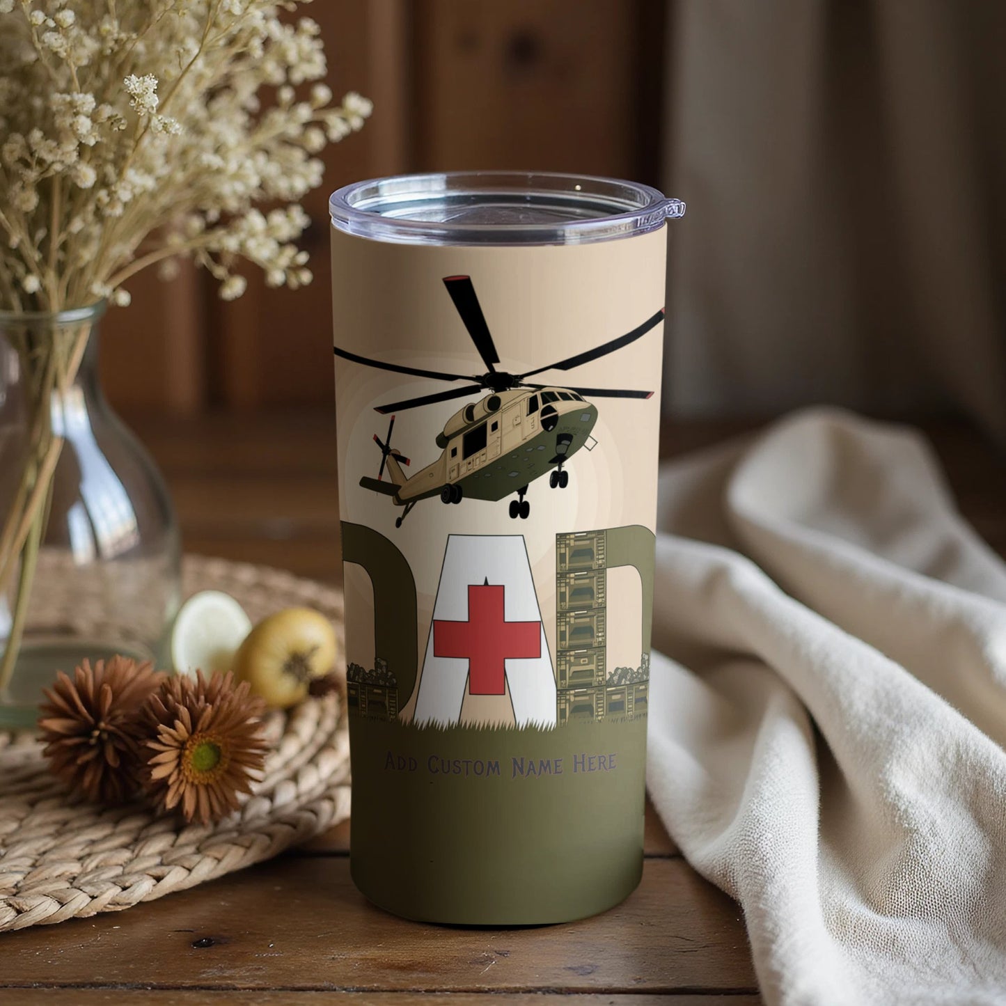Helicopter and Medical Theme Tumbler Product