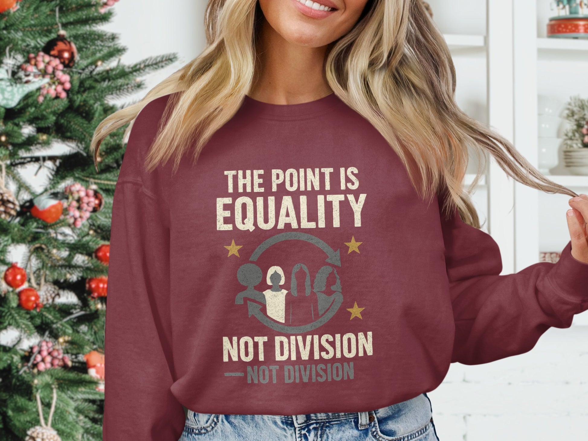 Equality Not Division Statement Sweatshirt product type